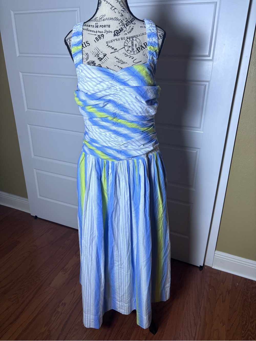 By Anthropologie Square-Neck Drop-Waist Maxi Dress - Picture 4 of 8